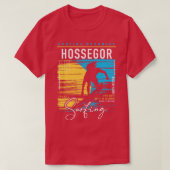 Hossegor Surfing Retro Surf Graphic  Surfer T-shirt (Design voorkant)