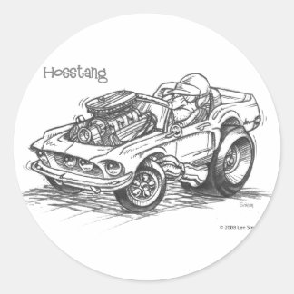 Hosstang Ronde Sticker