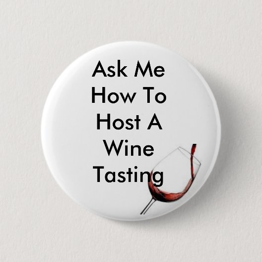 Host A Wine Tasting Ronde Button 5,7 Cm (Voorkant)