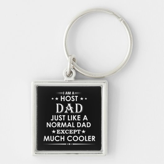 Host papa net als normale papa behalve veel cooler sleutelhanger (Voorkant)