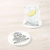 Host papa net als normale papa behalve veel cooler zandsteen onderzetter (Zijkant)