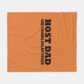 Host vader als een normale vader, maar koeler fleece deken (Voorkant (Horizontaal))