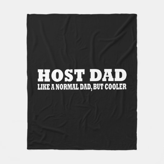 Host vader als een normale vader, maar koeler fleece deken (Voorkant)