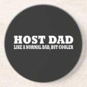 Host vader als een normale vader, maar koeler zandsteen onderzetter (Voorkant)