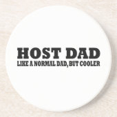 Host vader als een normale vader, maar koeler zandsteen onderzetter (Voorkant)