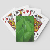 Hosta-bladeren met Raindrops-speelkaarten Speelkaarten (Achterkant)