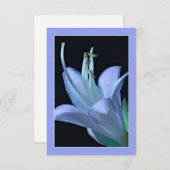 Hosta Bloem Sierlijke Blauwe & Paarse Wenskaart (Voorkant / Achterkant)