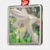 Hosta en bijen metalen ornament (Links)
