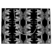 Hosta Flower Artistiek Elegant Zwart-wit Groot Cadeauzakje (Achterkant)