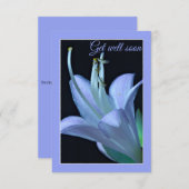 Hosta Flower Blue en Paarse Get Well Binnenkort Ka (Voorkant / Achterkant)