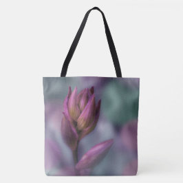 Hosta Flower Bud Paars and Green Tote Bag