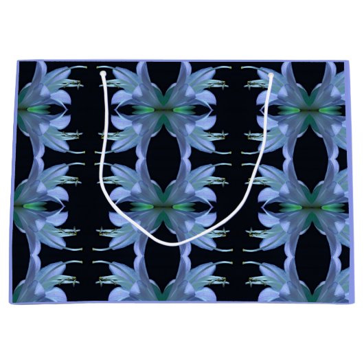 Hosta Flower Photograph, Fine Art Elegant Patroon Groot Cadeauzakje (Voorkant)