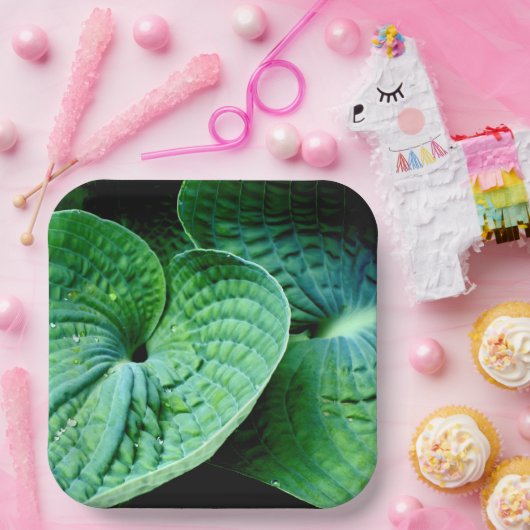 Hosta Heart Papieren Bordje (Feest)