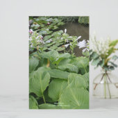 Hosta in een Zen Garden 2 Briefpapier (Staand voorkant)