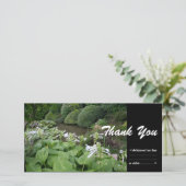 Hosta in een Zen Garden 2 Hartelijk dank Bedankkaart (Staand voorkant)