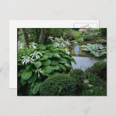 Hosta in een Zen Garden 3 Briefkaart (Voorkant / Achterkant)