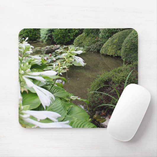 Hosta in een Zen Garden Mousepad Muismat (Met muis)