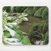 Hosta in een Zen Garden Mousepad Muismat (Voorkant)