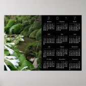 Hosta in Zen Garden Calendar Poster 2017 (Voorkant)