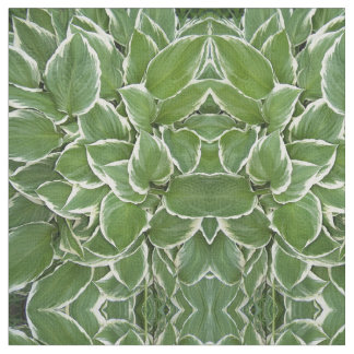 Hosta Leaves Mirrored Afbeelding Fabric Stof