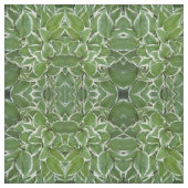 Hosta Leaves Mirrored Afbeelding Fabric Stof (Swatch)