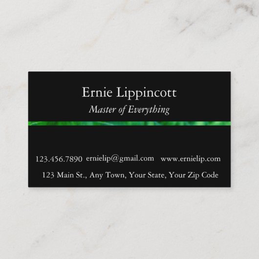 Hosta Leaves Visitekaartje (Achterkant)