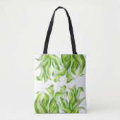 'Hosta met de Mosta' op een Canvas tas (Voorkant)
