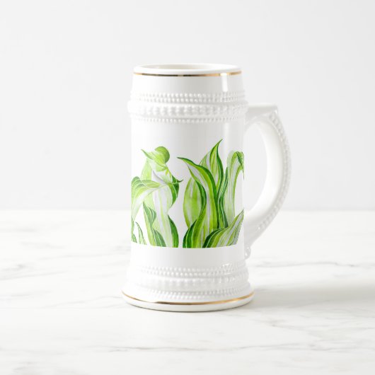 'Hosta met de Mosta' op een Stein Bierpul (Voorkant rechts)