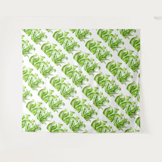 Hosta met de Mosta op Tapestry Wandkleed (Voorkant (horizontaal))