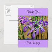 Hosta Paars Briefkaart (Voorkant / Achterkant)