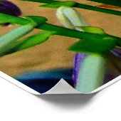 Hosta Paars Flower Garden Poster (Hoek)