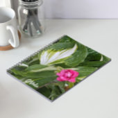 Hosta Plant en Roze Azalea Bloemen Notitieboek