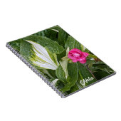 Hosta Plant en Roze Azalea Bloemen Notitieboek (Rechterzijde)