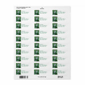 Hosta Plant retouradres verzendlabels Etiket (Full Sheet)