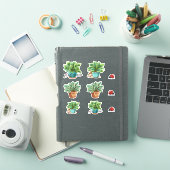Hosta Planten en lieveheersbeestjes Sticker (iPad Cover)