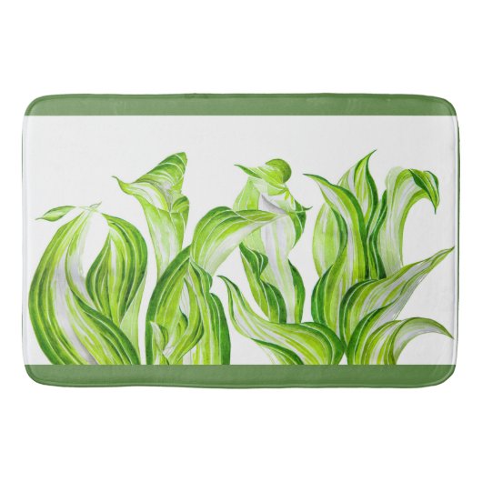 'Hosta with the Mosta' op een badmat (Voorkant)