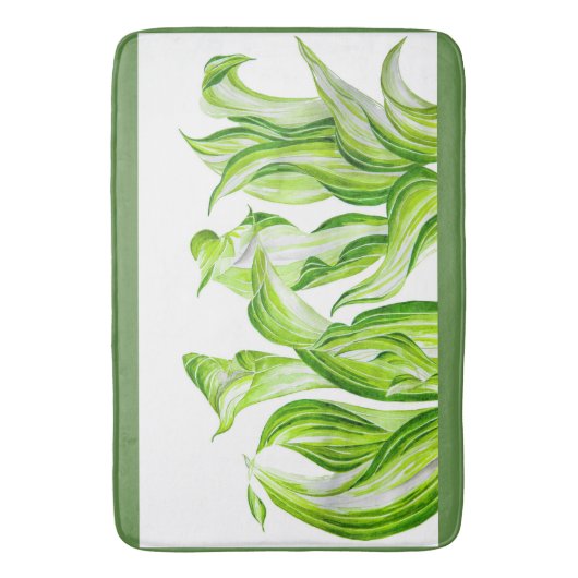 'Hosta with the Mosta' op een badmat (Voorkant Verticaal)