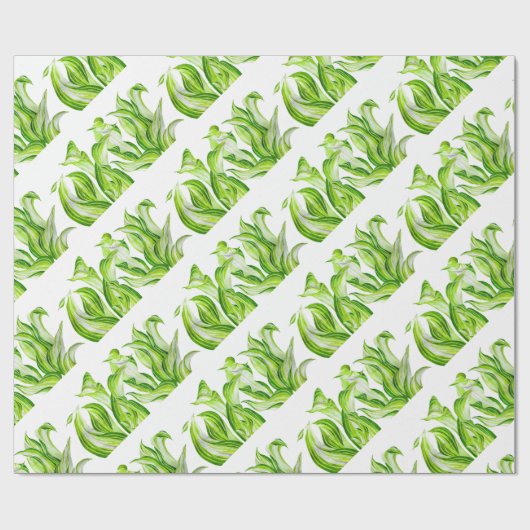 'Hosta with the Mosta' op een inpakpapier (Vlak)