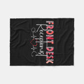 Hostal Receptionist Office Valentine Nursing Tee W Fleece Deken (Voorkant (Horizontaal))