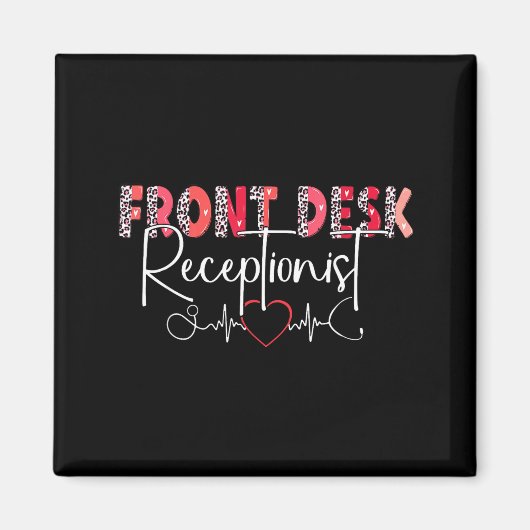 Hostal Receptionist Office Valentine Nursing Tee W Magneet (Voorkant)