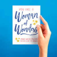 Hostess Bedankt, je bent een vrouw van de Wonders 