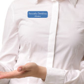 Hostess Blauw Naamplaatje