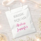 Hostess Bruid Squad Naam Huwelijk Bachelorette Bedankzakje (Geknipt)