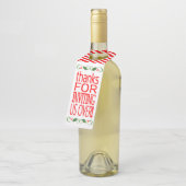 Hostess Cadeau Bedankt voor het uitnodigen van ons Flessenhanger (Schuin)