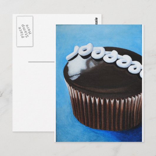 Hostess cupcake briefkaart (Voorkant / Achterkant)