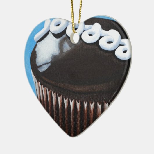 Hostess cupcake keramisch ornament (Links)