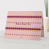 Hostess Dank u Notecard Kaart (Achterkant)