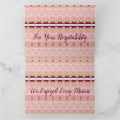 Hostess Dank u Notecard Kaart (Binnen)