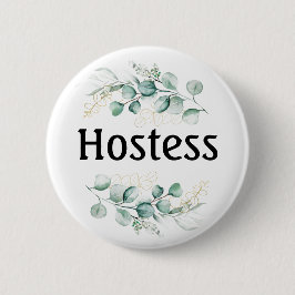 Hostess Eucalyptus Vrijgezellenfeest Gifts Wedding Ronde Button 5,7 Cm