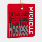 Hostess Extraordinaire CUSTOM Keramisch Ornament (Rechts)
